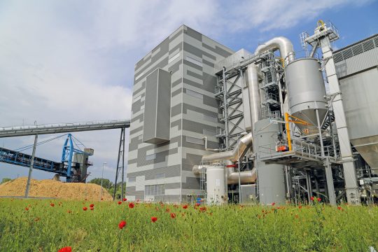 Unité Biomasse d'UEM Metz en 2014